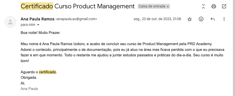 Depoimento Ana Paula